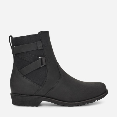 Teva Ellery Ankle WP Women's Black Boots CA98338 Canada Sale